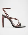 SCHUTZ BARI STRAPPY LEATHER SANDALS