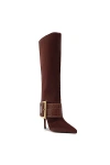 Schutz Beatrix Pointed Toe Boot In Brown