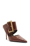Schutz Beatrix Pointed Toe Mule In Brown