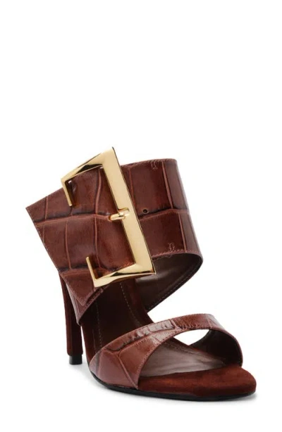Schutz Beatrix Slide Sandal In Brown