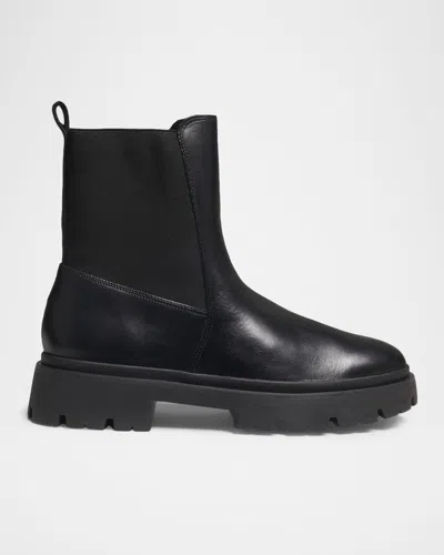 Schutz Billie Leather Chelsea Boots In Black