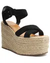 Schutz Blisse Platform Wedge Sandal In Black