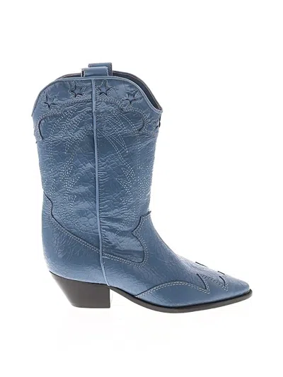 Pre-owned Schutz Boots In Blue