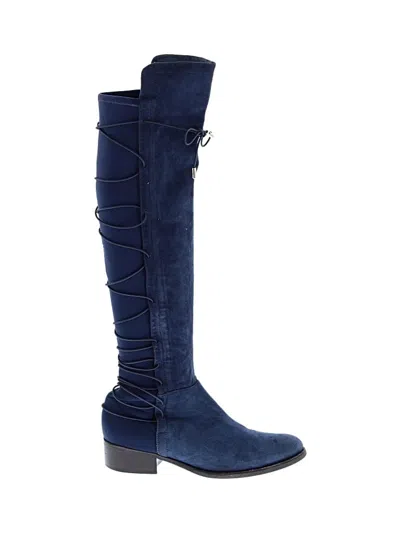 Pre-owned Schutz Boots In Blue
