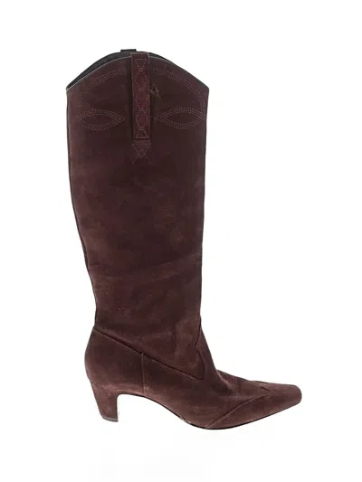Pre-owned Schutz Boots In Brown