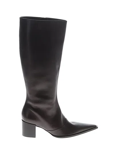 Pre-owned Schutz Boots In Brown