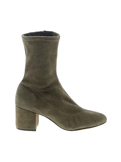 Pre-owned Schutz Boots In Green