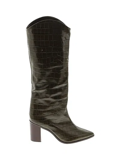Pre-owned Schutz Boots In Green