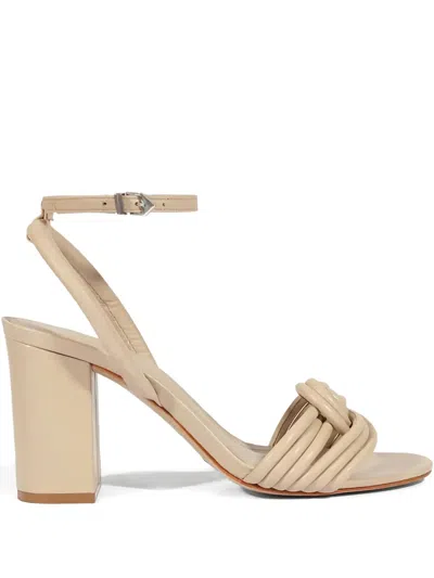 Schutz Bosa Knotted Sandals In Metallic