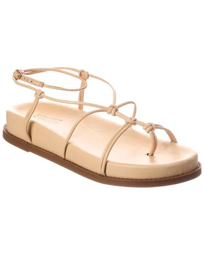 Schutz Calabria Leather Sandal In Neutral
