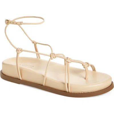 Schutz Calabria Sporty Ankle Strap Sandal In Natural Nibs