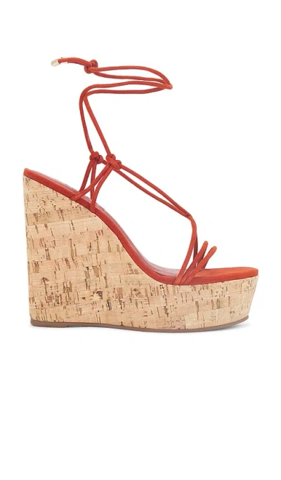 Schutz Calabria Wedge In Sunset Ochre