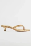 Schutz Carolyn Heeled Thong Sandal In Beige, Women's At Urban Outfitters