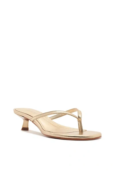 Schutz Carolyn Kitten Heel Sandal In Brown