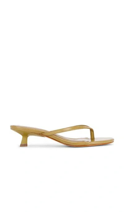 Schutz Carolyn Sandal In Ecru Olive