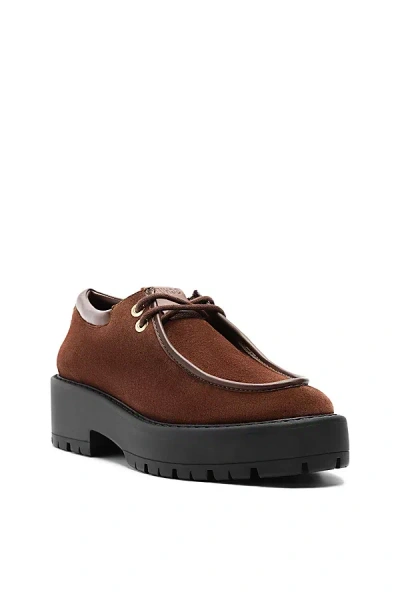 Schutz Cia Moc-toe Platform Shoe In Root Brown, Women's At Urban Outfitters