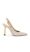 Schutz Ciara Pointed Toe Slingback Pump In 베이지