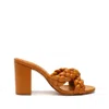 Schutz Cicely Block Sandal In Inca Gold In Orange