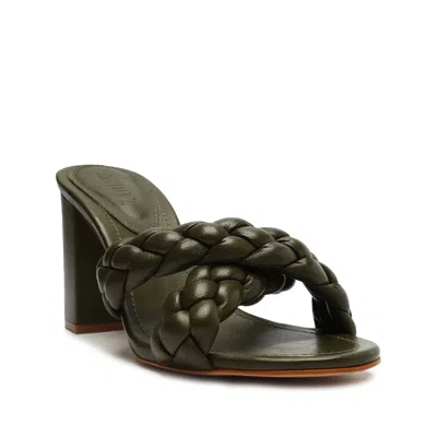 Schutz Cicely Block Sandal In New Bison In Black