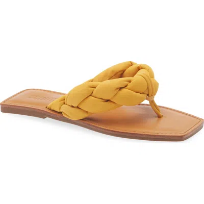 Schutz Cicely Flat Slide Sandal In Brown