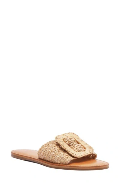 Schutz Cinna Slide Sandal In Natural