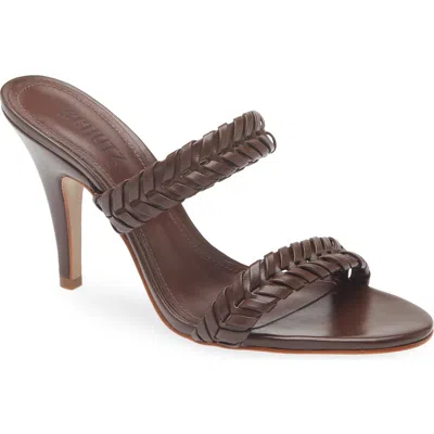 Schutz Cipri Slide Sandal In Burgundy