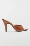 Schutz Clea Mule Heel In Miele, Women's At Urban Outfitters In Brown