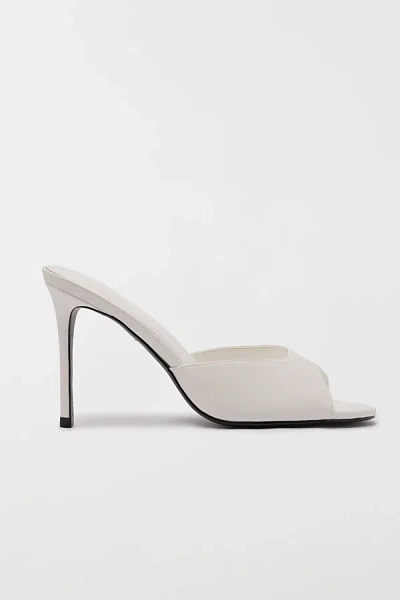 Schutz Cloe Patent Leather Mule Heel In Ivory, Women's At Urban Outfitters In White