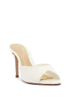 Schutz Cloe Patent Leather Mule Heel In White, Women's At Urban Outfitters
