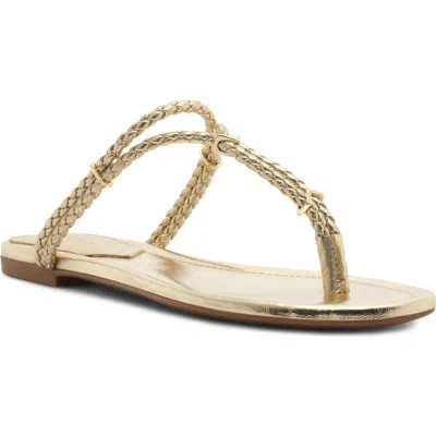 Schutz Cordelia Braided Strap Sandal In Silver