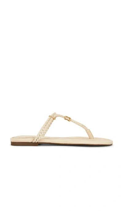 Schutz Cordelia Flat Sandal In White