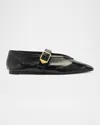 Schutz Courtney Patent Leather Mary Jane Flat