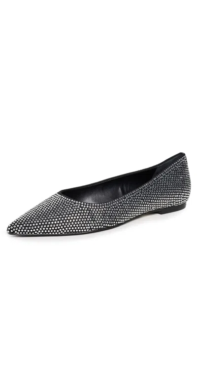 Schutz Lyla Glam Flats Black/crystal