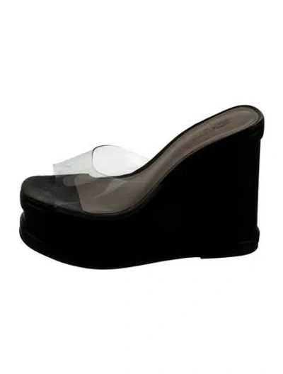 Pre-owned Schutz Dalle Leather In Black