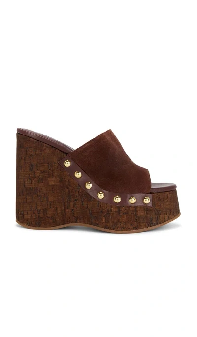 Schutz Dalle Studs Sandal In Brown