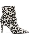 Schutz Dalmatian-print Ankle Boots In Animal Print