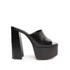 Schutz Darah Platform Sandal In Black In Black