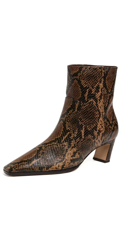 Schutz Delila Booties Pecan Brown