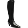 Schutz Dellia Leather Kitten Knee Boots