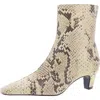 Schutz Dellia Womens Snake Print Leather Mid-calf Boots