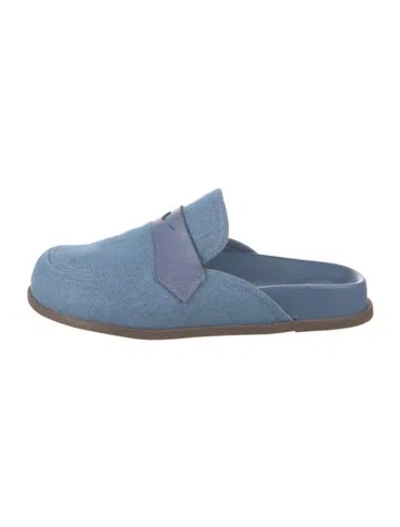 Pre-owned Schutz Denim Mules In Blue