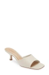 SCHUTZ DETHALIA KITTEN HEEL SLIDE SANDAL