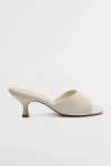 Schutz Dethalia Leather Heeled Mule In Pearl, Women's At Urban Outfitters