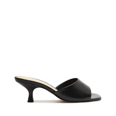 Schutz Dethalia Nappa Leather Sandal In Black