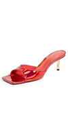 Schutz Dethalia Pin Heel Slide Sandal In Red Berry
