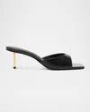 Schutz Dethalia Pin Heel Slide Sandal In Black