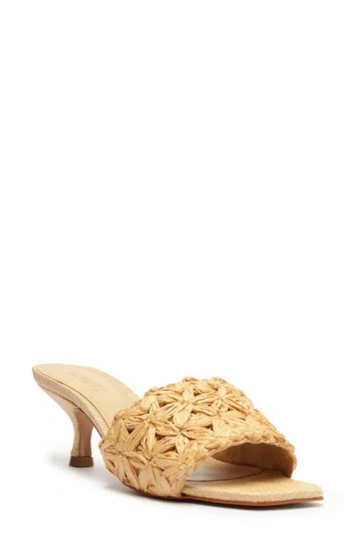 Schutz Dethalia Straw Raffia Sandal In Perola