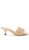 Schutz Dethalia Straw Raffia Sandal In Per?la