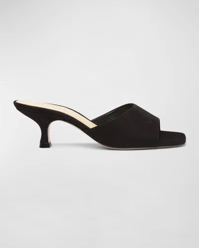 SCHUTZ DETHALIA SUEDE MULE SANDALS