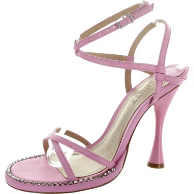 Schutz Dolly Womens Embellished Leather Heels In Multi